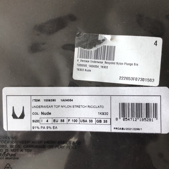 VERSACE Greca Border Bra - Picture 9 of 9